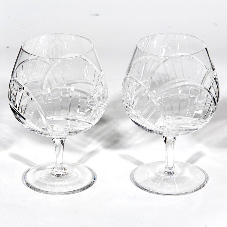 Brandy Snifters by Rogaska Crystal, Pair For Sale at 1stDibs