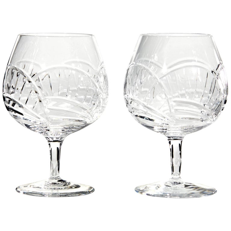 Brandy Snifters by Rogaska Crystal, Pair For Sale at 1stDibs