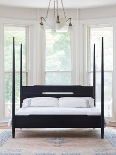 Brandywine Pencil Post Bed King Size in Ebonized Ash