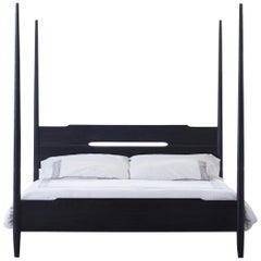 Brandywine Pencil Post Bed King Size in Ebonized Ash