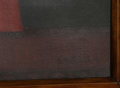 Couple, Modern Oil on Canvas Painting by Branko Bahunek