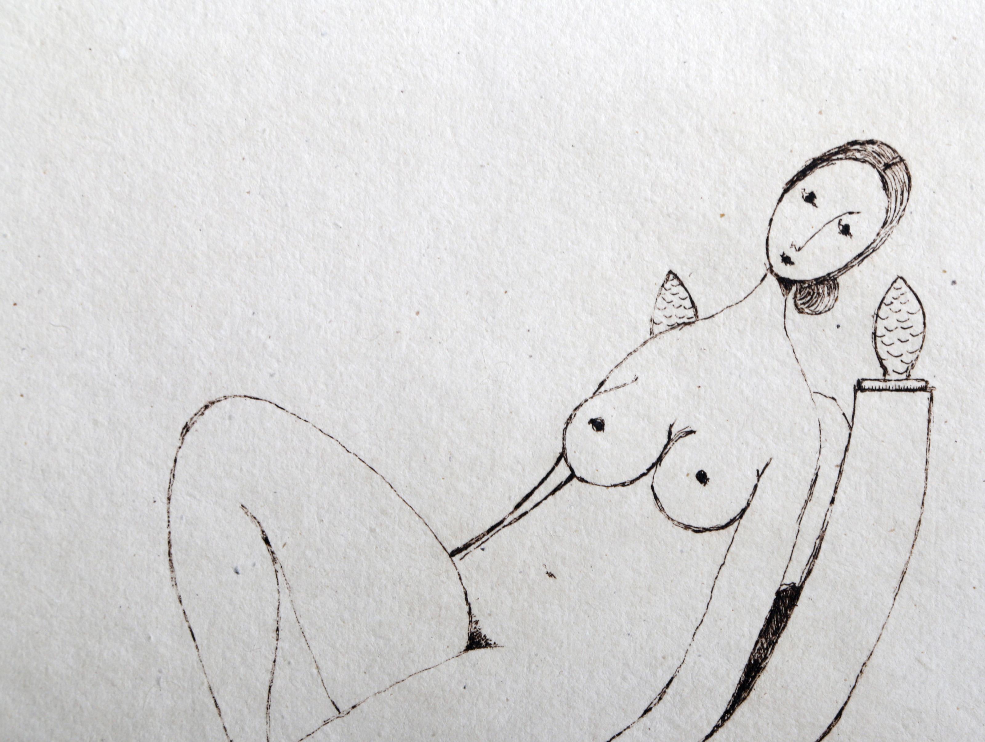 Activities Portfolio, Three Etchings on handcut paper by Branko Bahunek For Sale 9