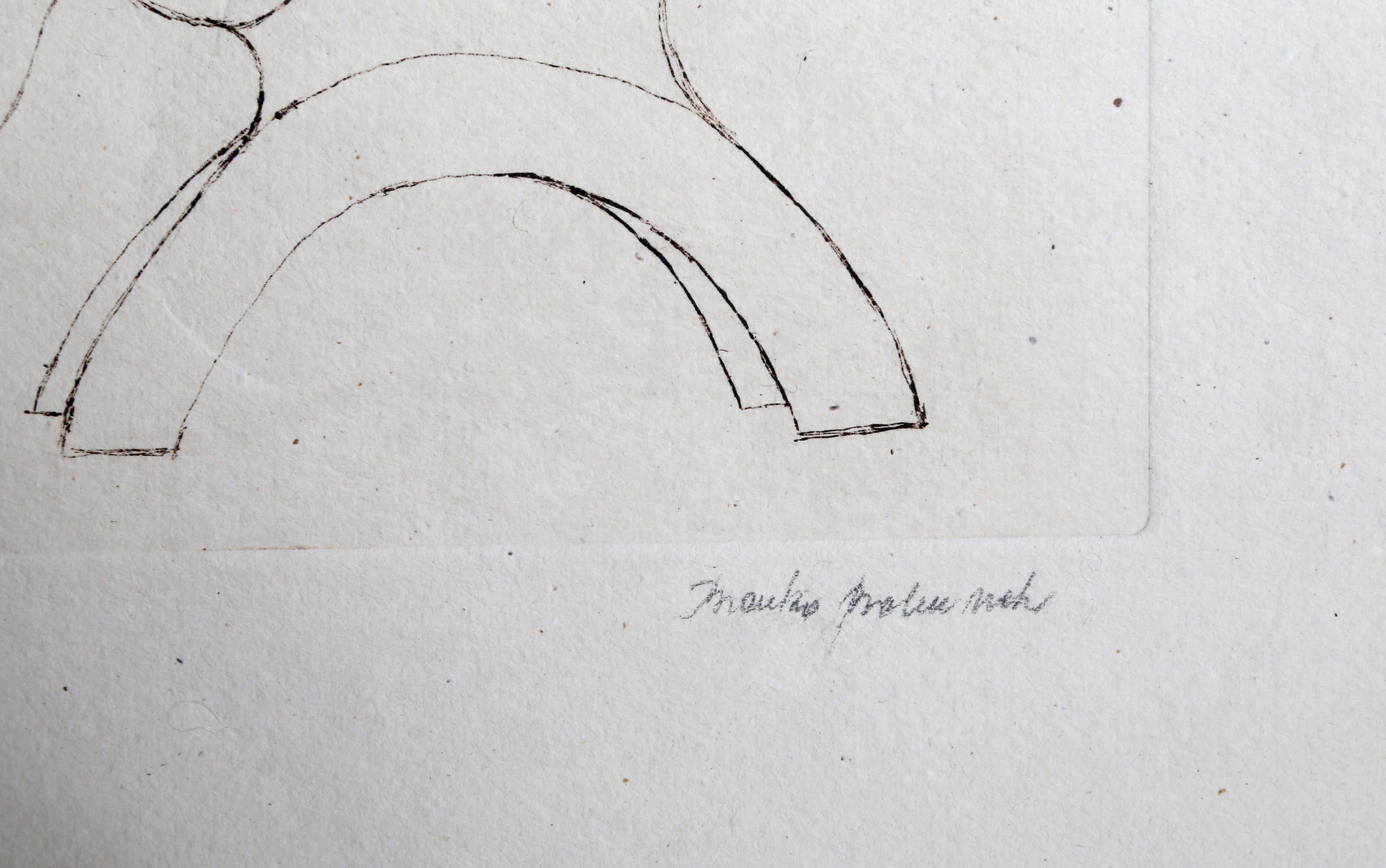 Activities Portfolio, Three Etchings on handcut paper by Branko Bahunek For Sale 11