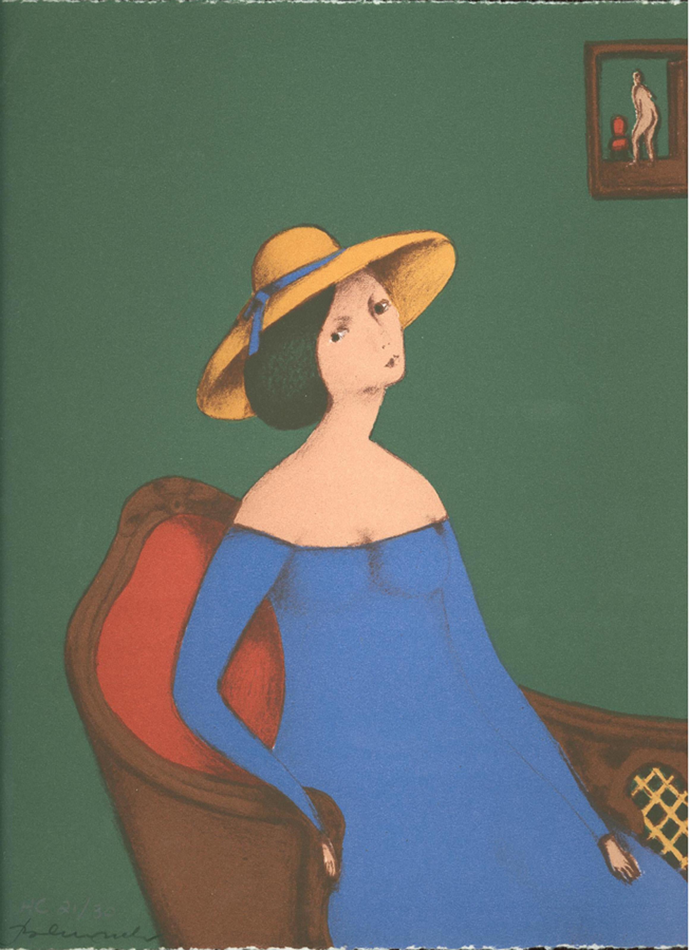 Branko Bahunek, Croatian (1935 - ) -  Barbara. Year: 1984, Medium: Lithograph, signed and numbered in pencil, Edition: 175; XXV; 25 AP; 30 HC, Size: 12 in. x 9.5 in. (30.48 cm x 24.13 cm) 