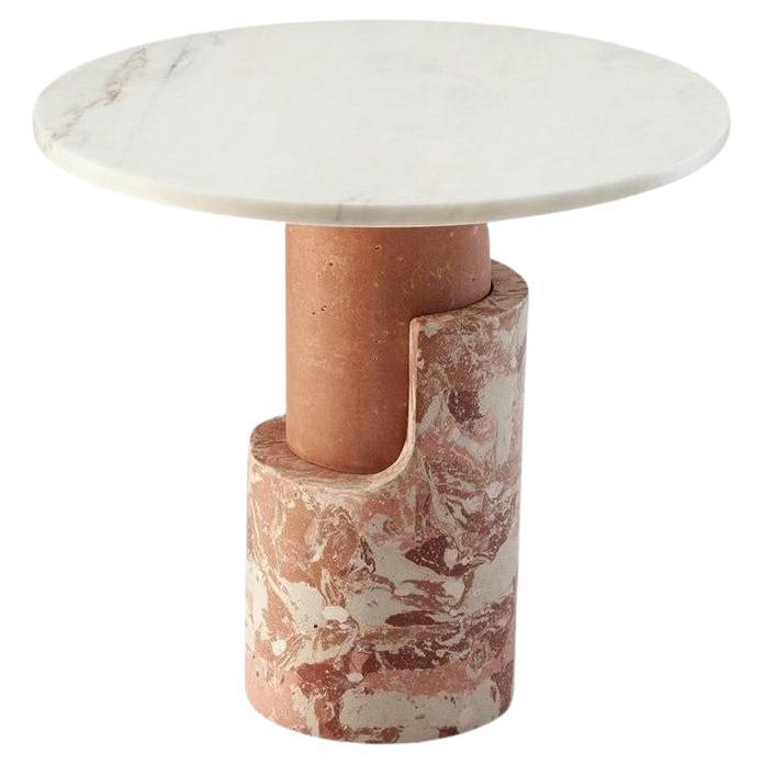 Braque Contemporary Marble Side Table by Dooq
