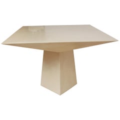 "Braque" Goatskin Center or Game Table by Ron Seff, circa 1980