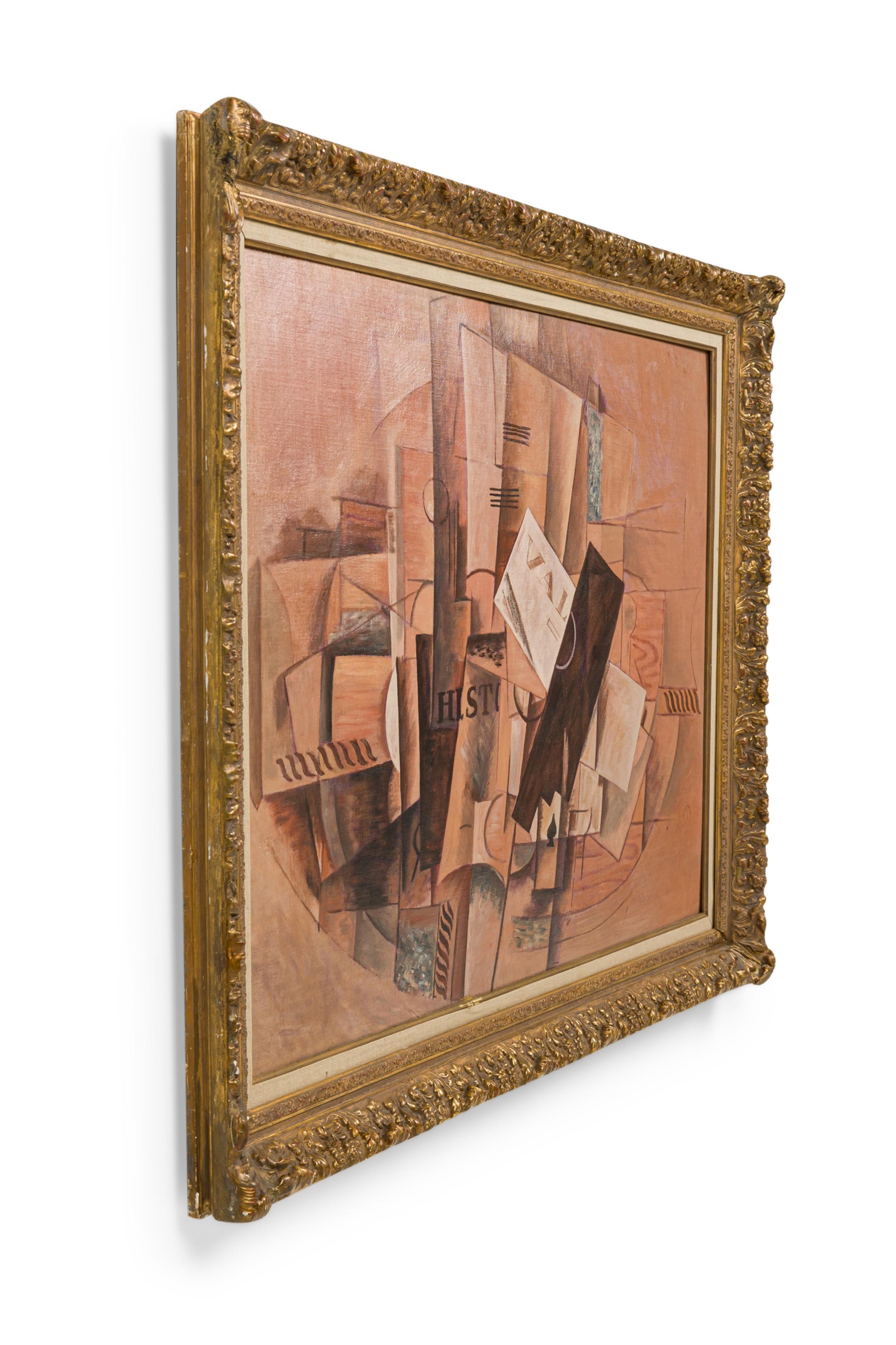 Copy of a painting by French Fauvist Georges Braque titled,
