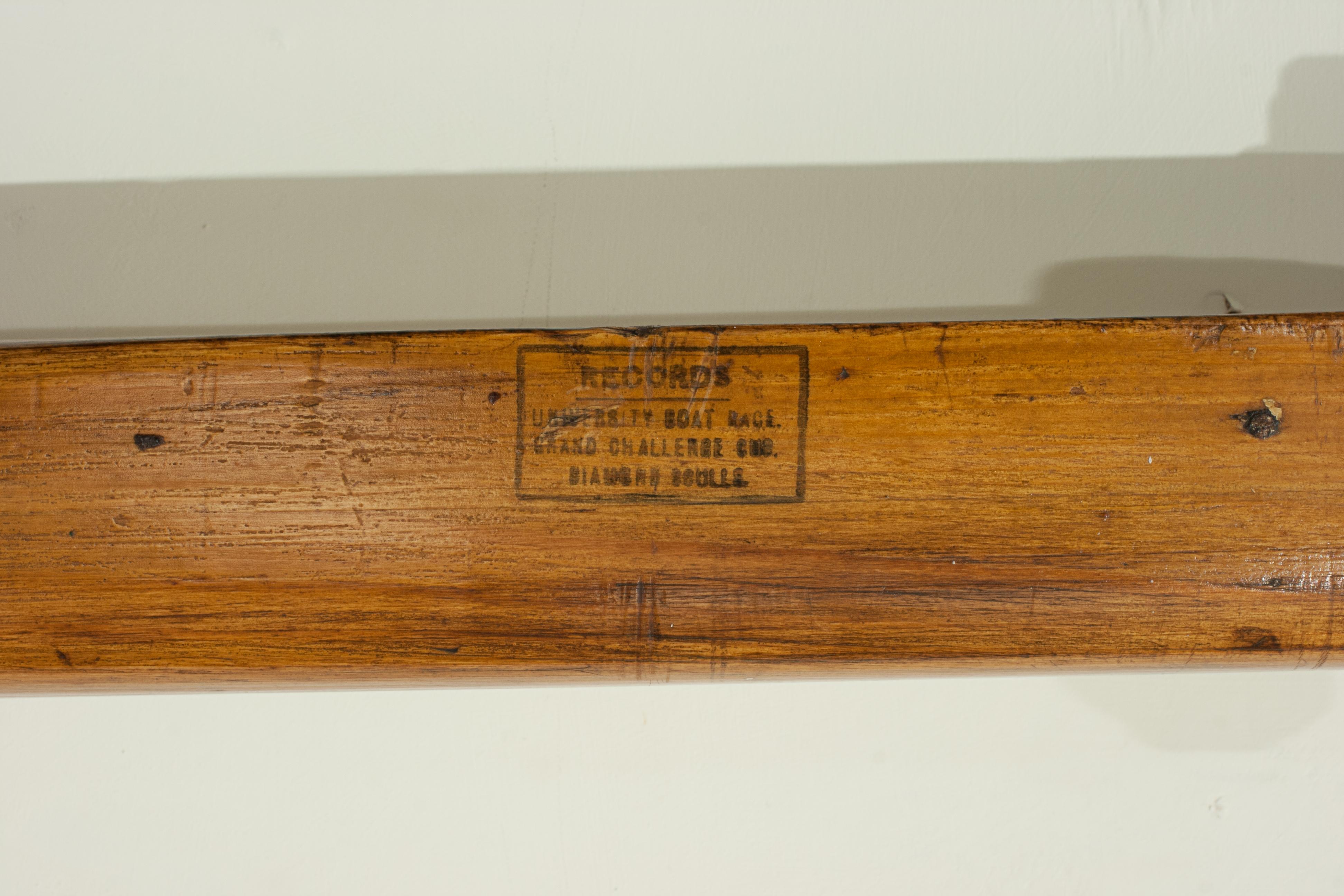 Brasenose College Boat Club 1923 Rowing Oar 3