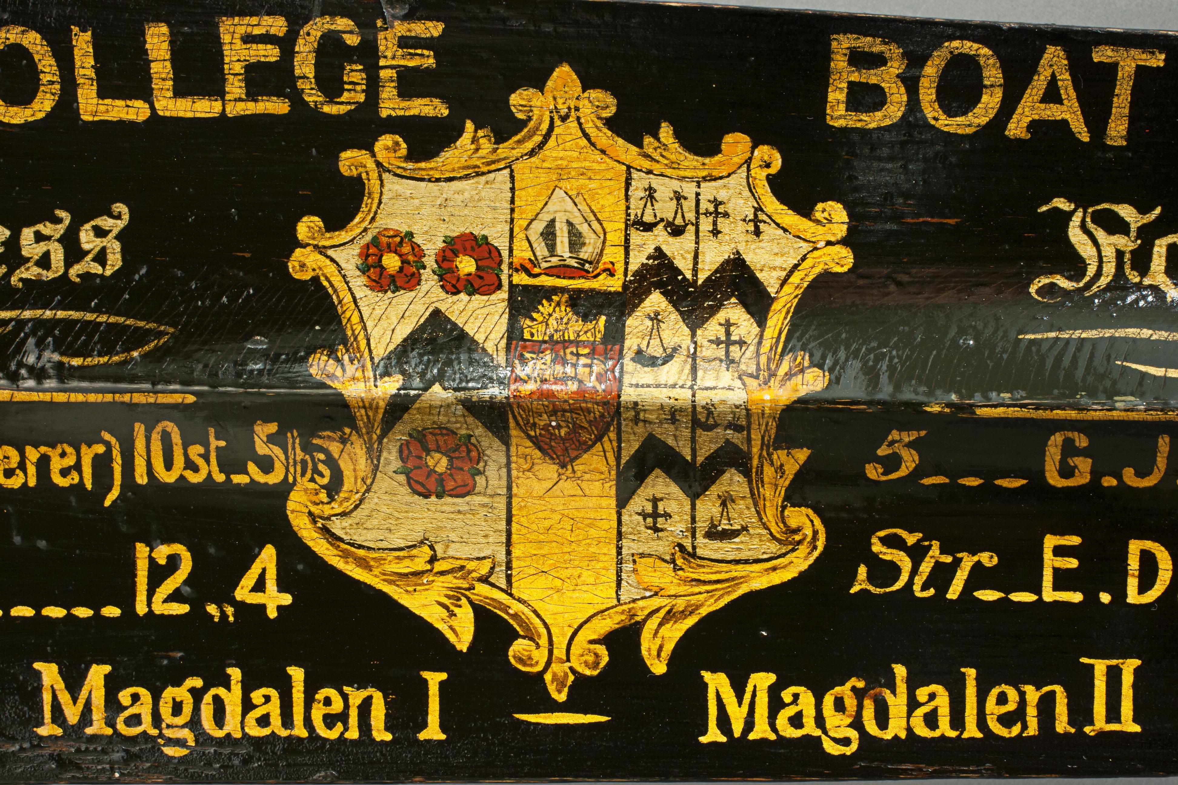 Brasenose College Boat Club 1923 Rowing Oar In Good Condition In Oxfordshire, GB