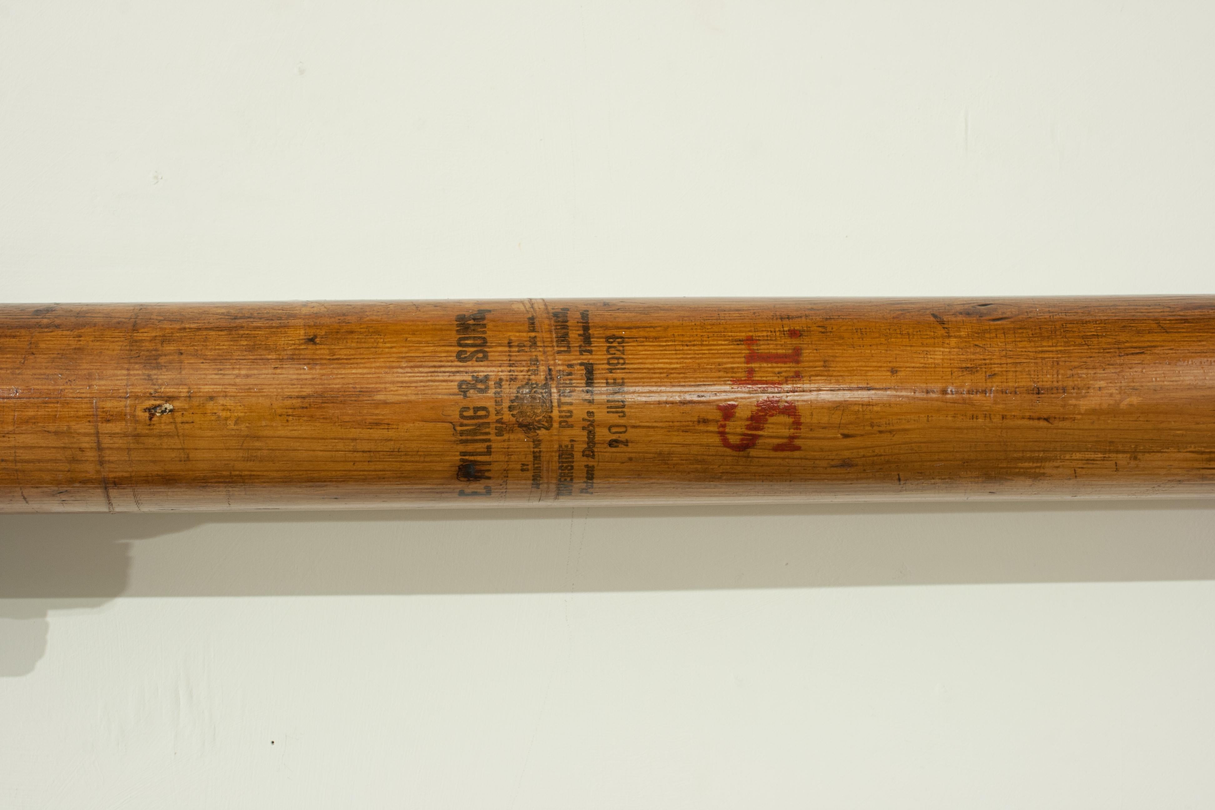 Early 20th Century Brasenose College Boat Club 1923 Rowing Oar