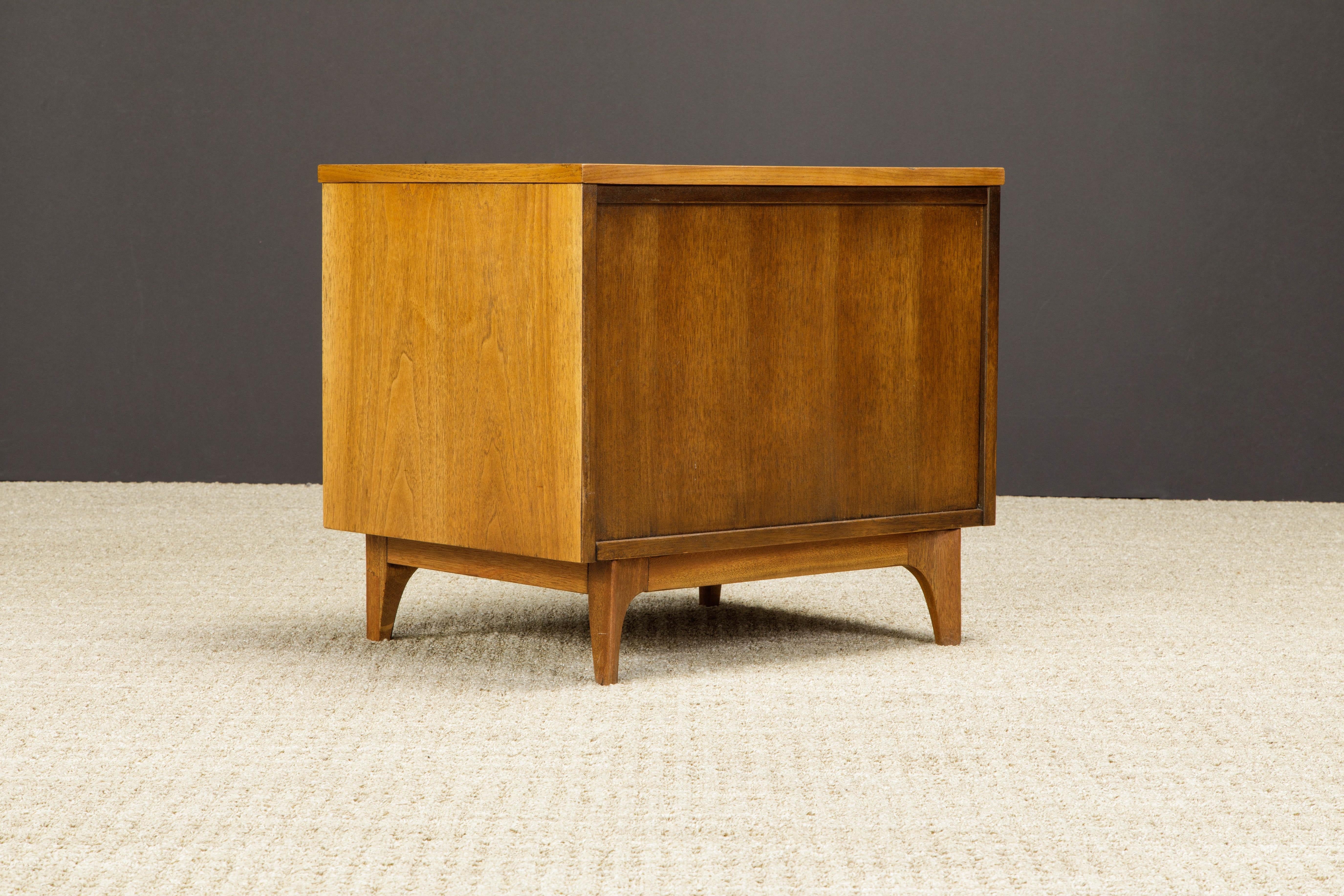 'Brasilia' by Broyhill Premier Pair of End / Side Tables, Refinished, 1960s 7