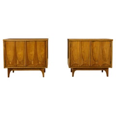 'Brasilia' by Broyhill Premier Pair of End / Side Tables, Refinished, 1960s