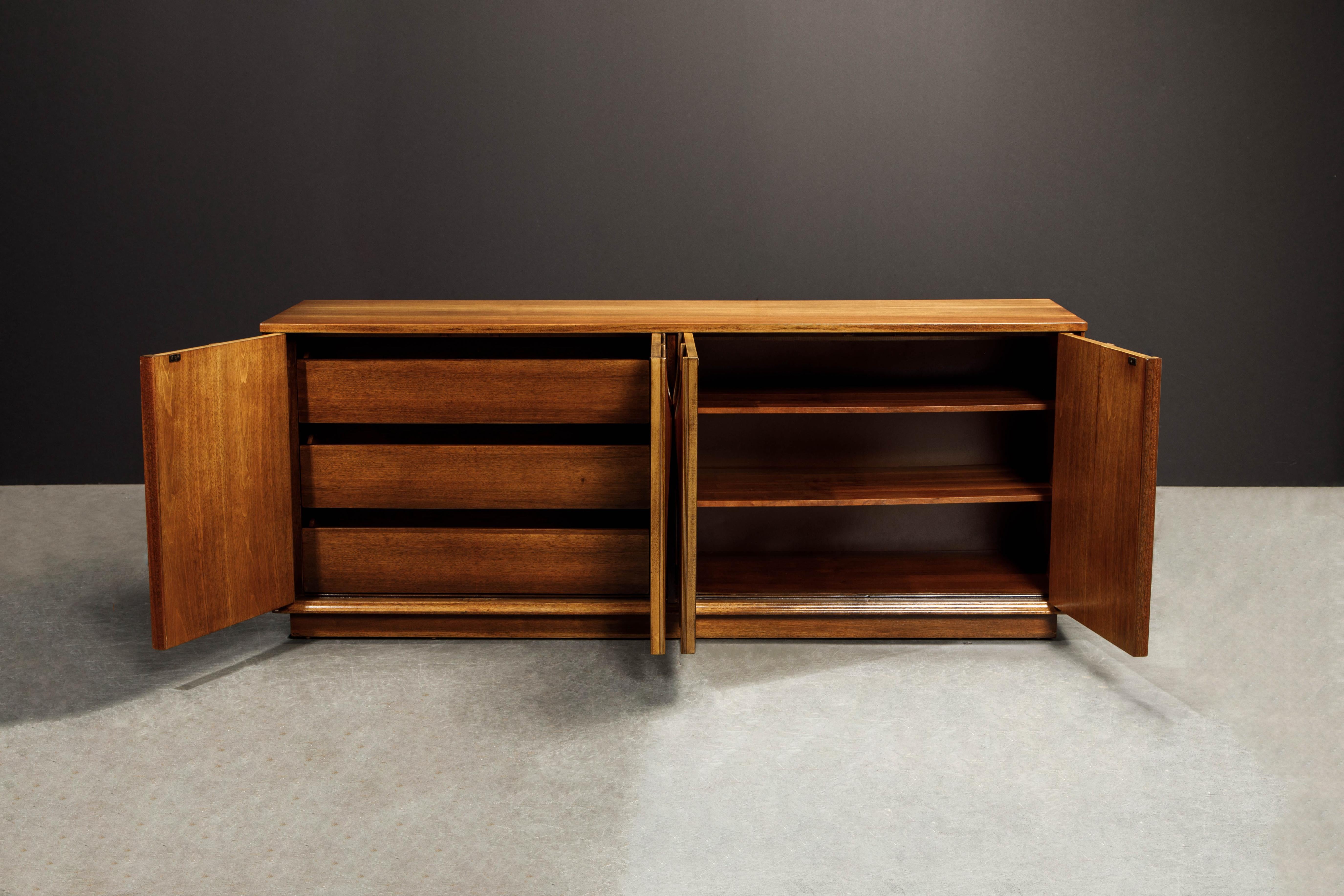 'Brasilia' by Broyhill Premiere Credenza and Illuminated Display, 1960s, Signed 2