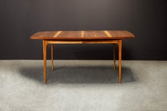 'Brasilia' by Broyhill Premiere Extendable Dining Table w 3 Leaves 1960s, Signed