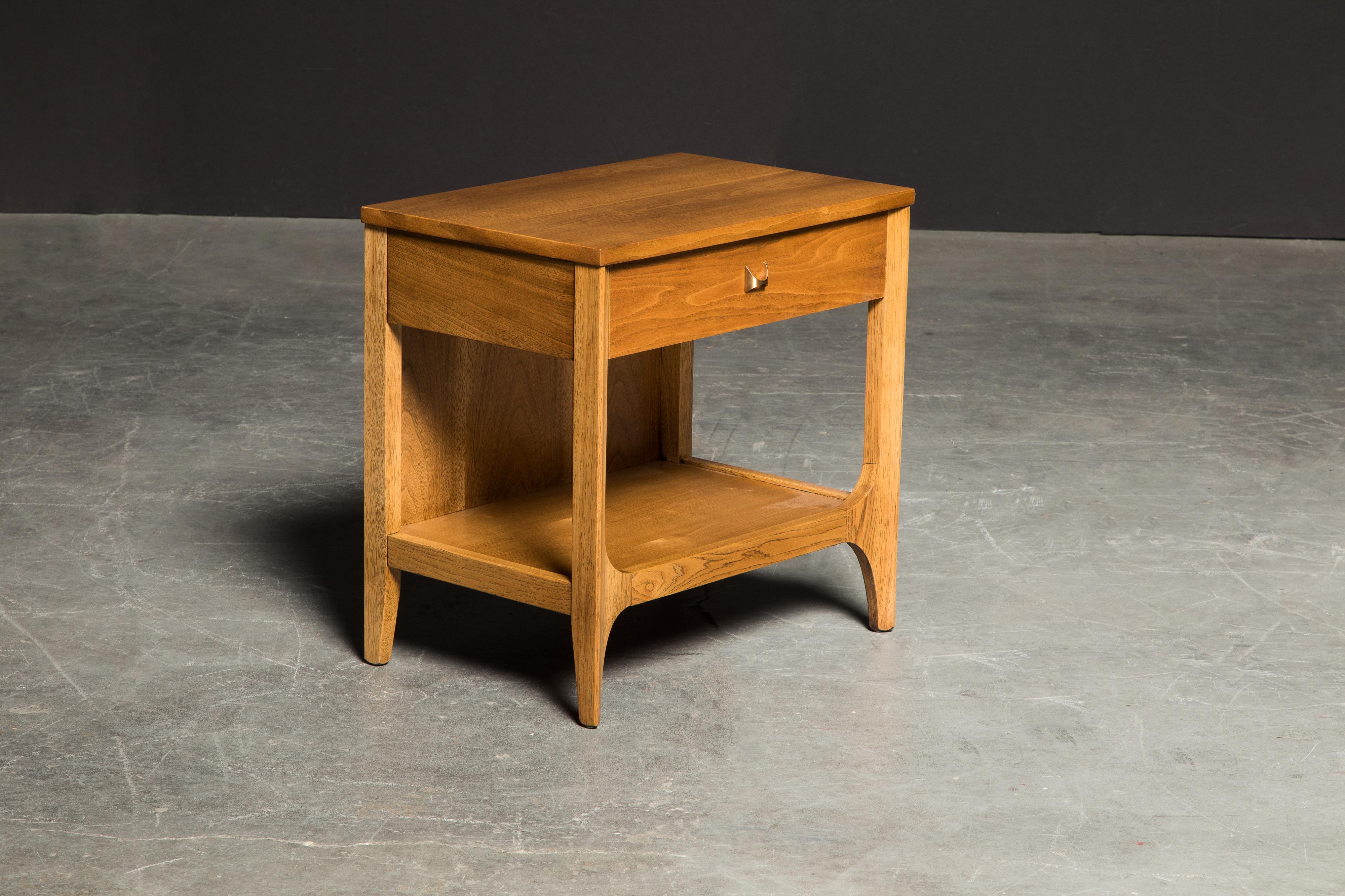 'Brasilia' by Broyhill Premiere Pair of Nightstands, Refinished, 1962 2