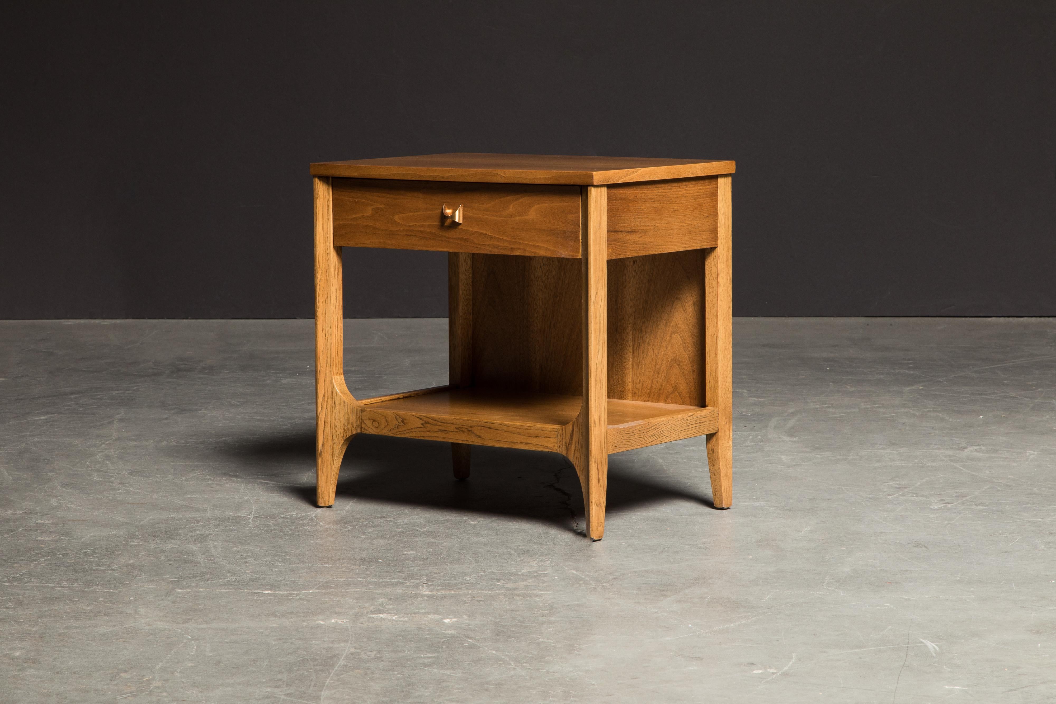 'Brasilia' by Broyhill Premiere Pair of Nightstands, Refinished, 1962 4