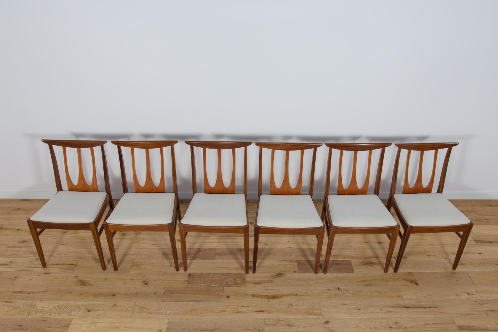 Mid-Century Modern Brasilia Dining Chairs from G-Plan, 1960s, Set of 6 For Sale