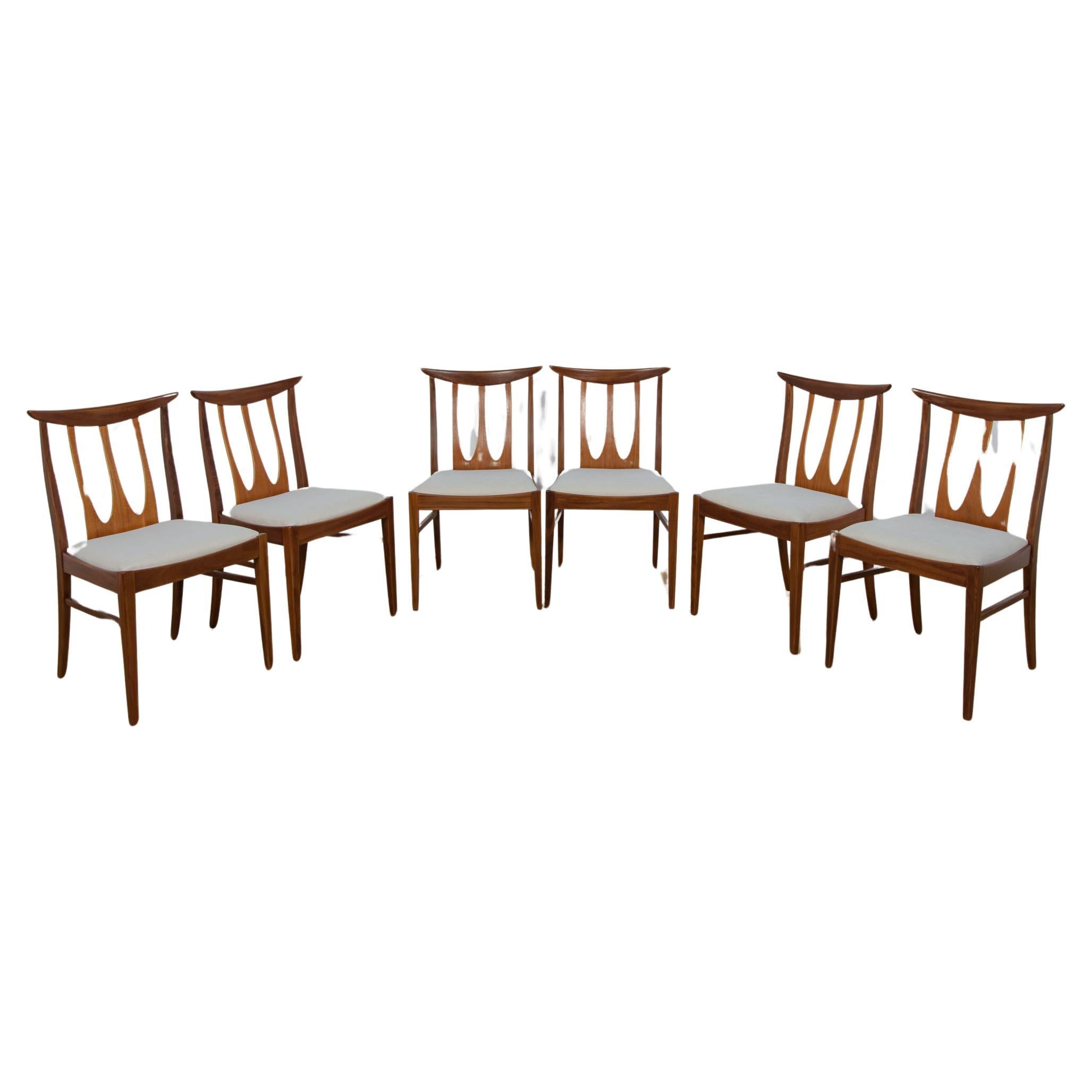 Brasilia Dining Chairs from G-Plan, 1960s, Set of 6 For Sale