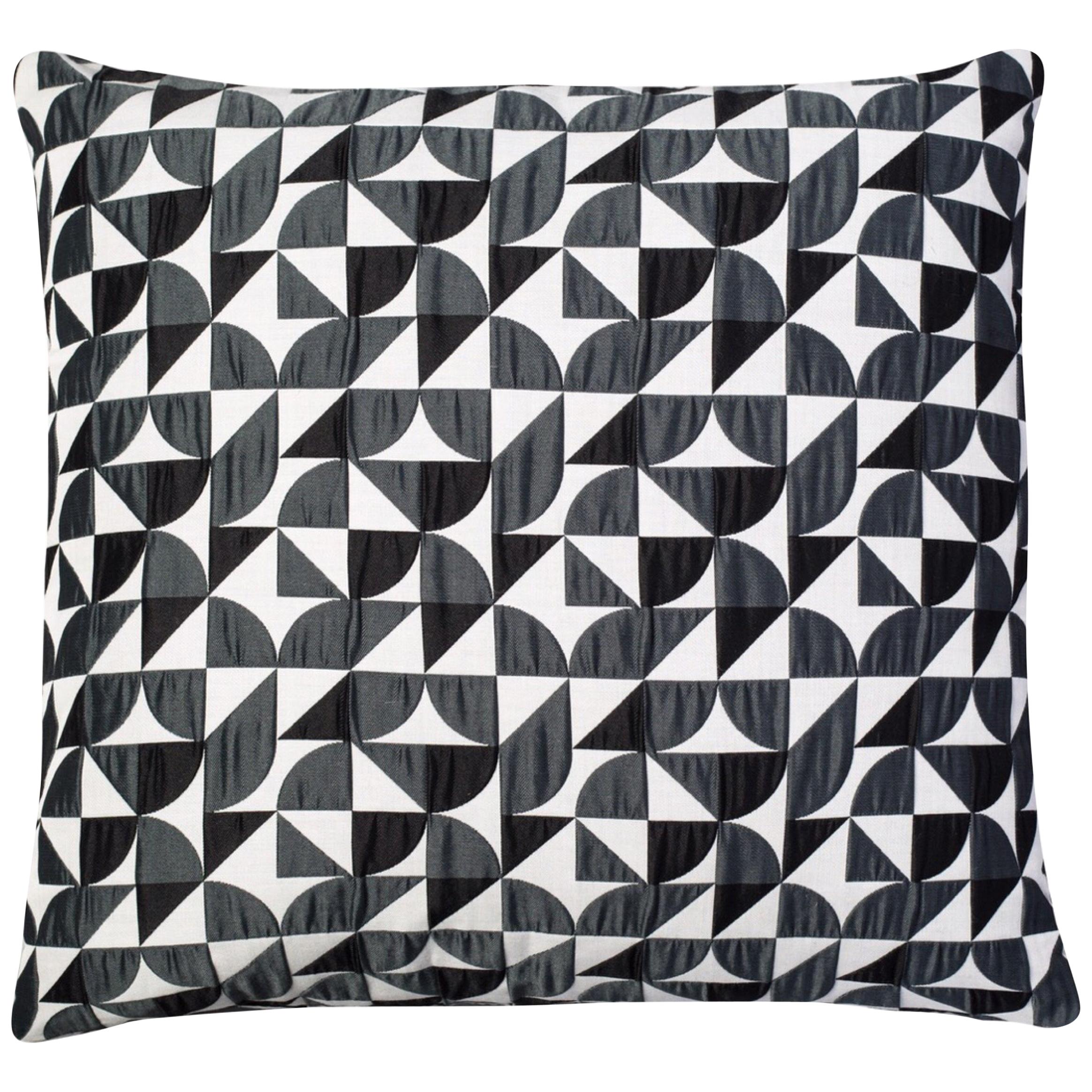 Brasilia Pattern Cushion Curvature Collection Inspired Brazilian Architecture