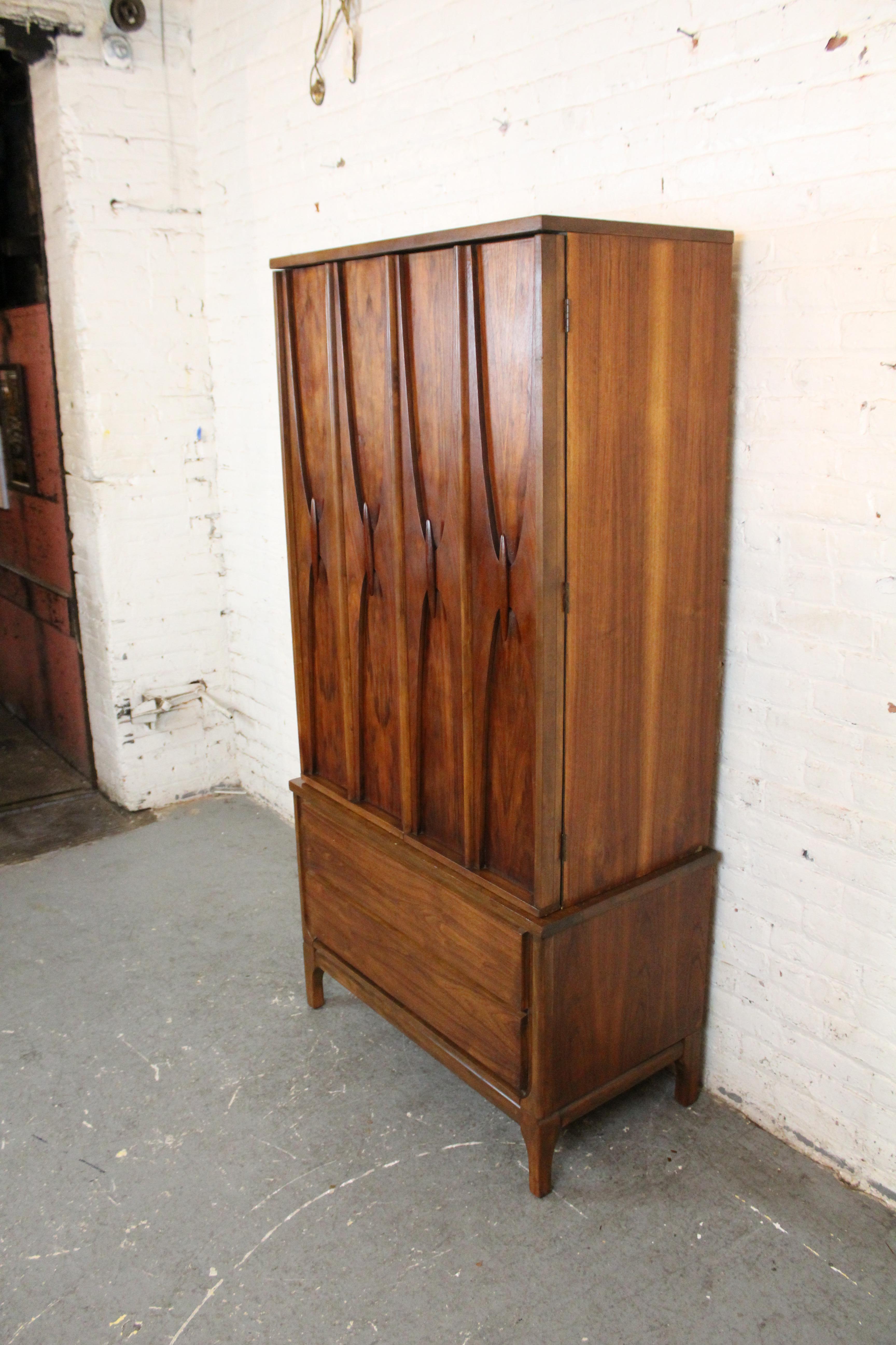Mid-Century Modern Brasilia Style Gentleman's Chest by Williams Furniture of South Carolina