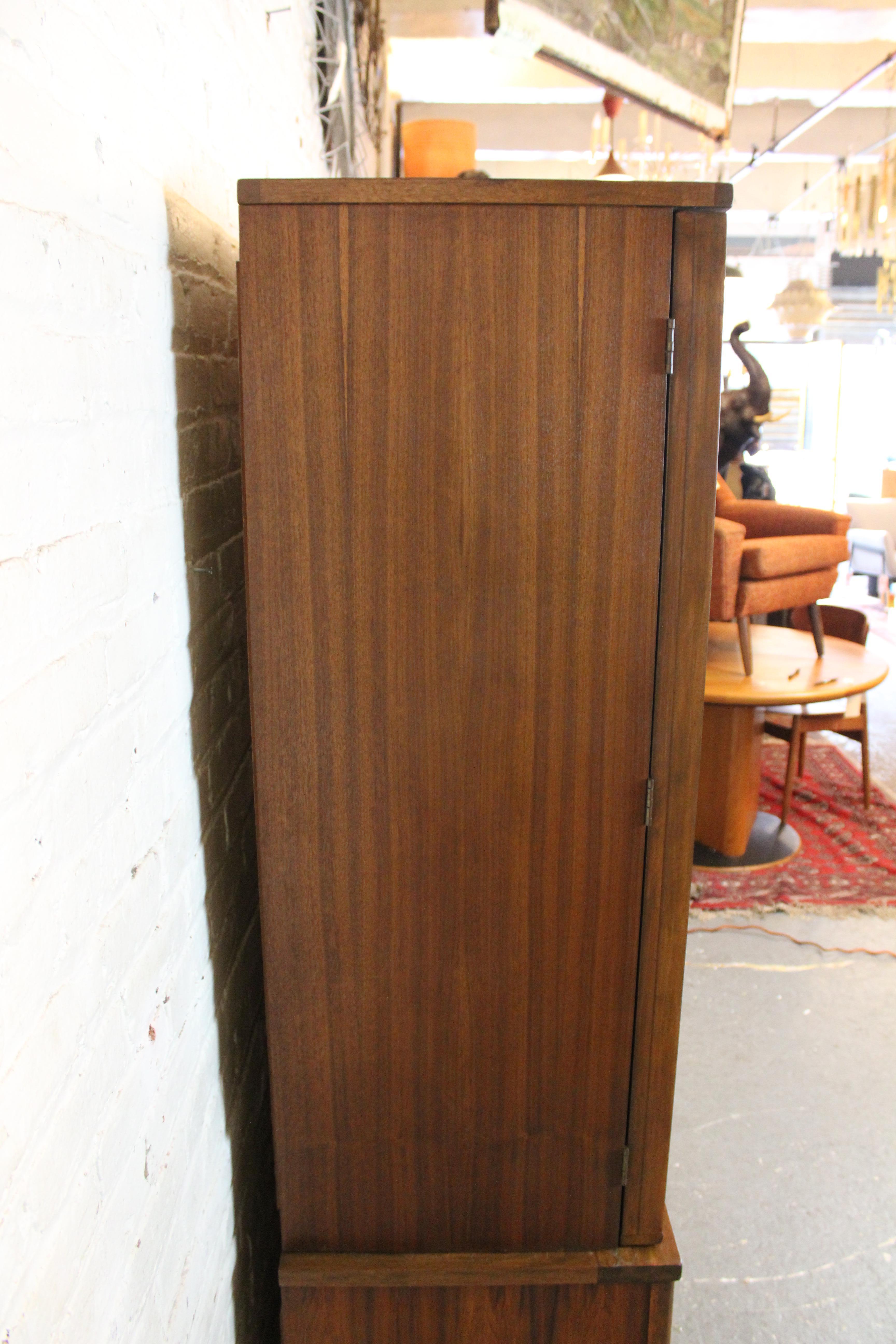 Wood Brasilia Style Gentleman's Chest by Williams Furniture of South Carolina