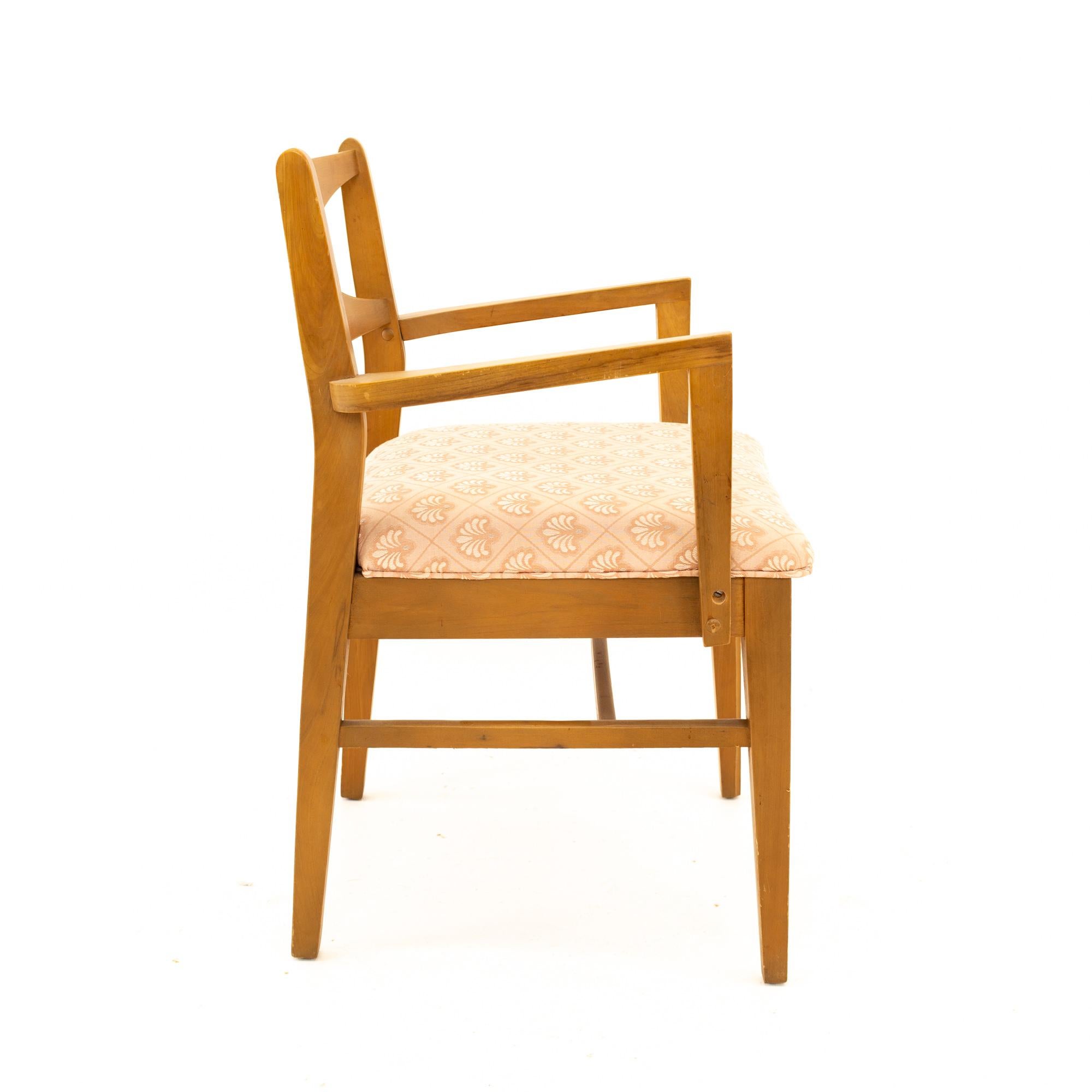 Brasilia Style Mid Century Walnut Bowtie Dining Chairs, Set of 6 5