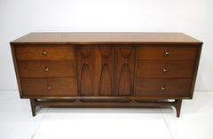 Brasilia Walnut 9 Drawer Dresser Chest by Broyhill