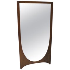 Brasilia Walnut Wall Mirror by Broyhill