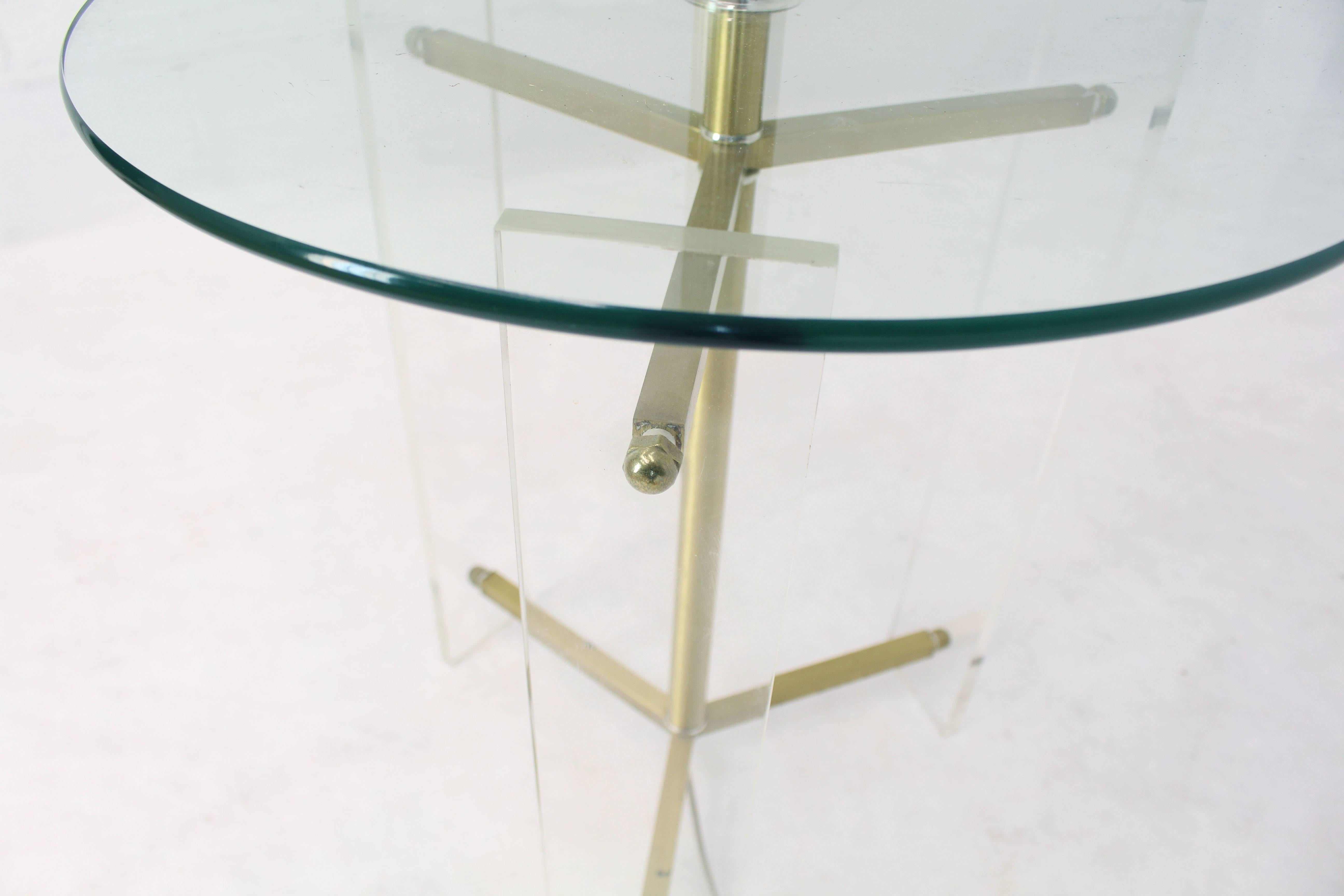 vintage floor lamp with glass table
