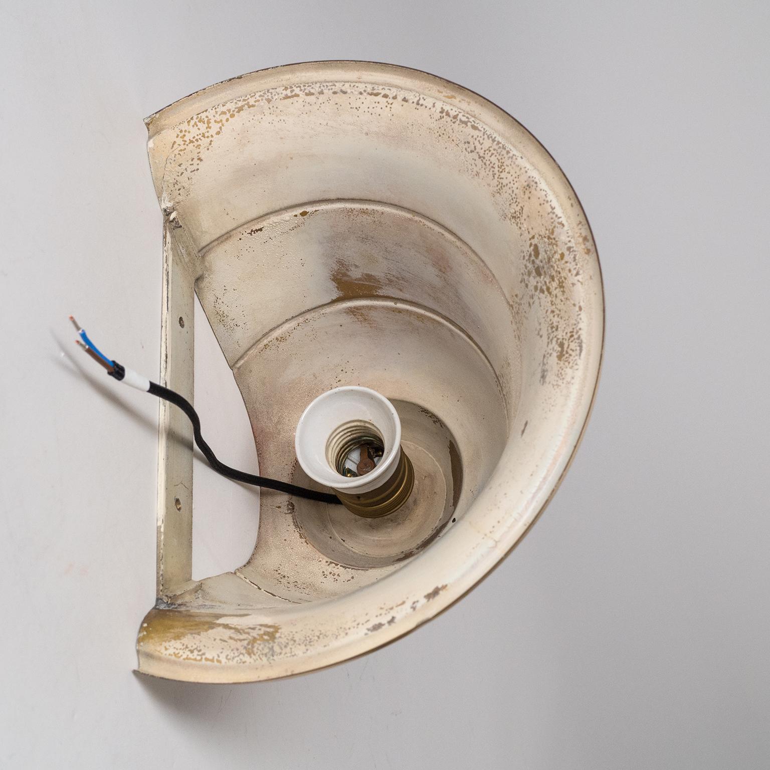 Brass 1930s Uplight Sconces, WMF Ikora 3