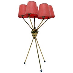 Brass 1950s Sputnik Table Lamp