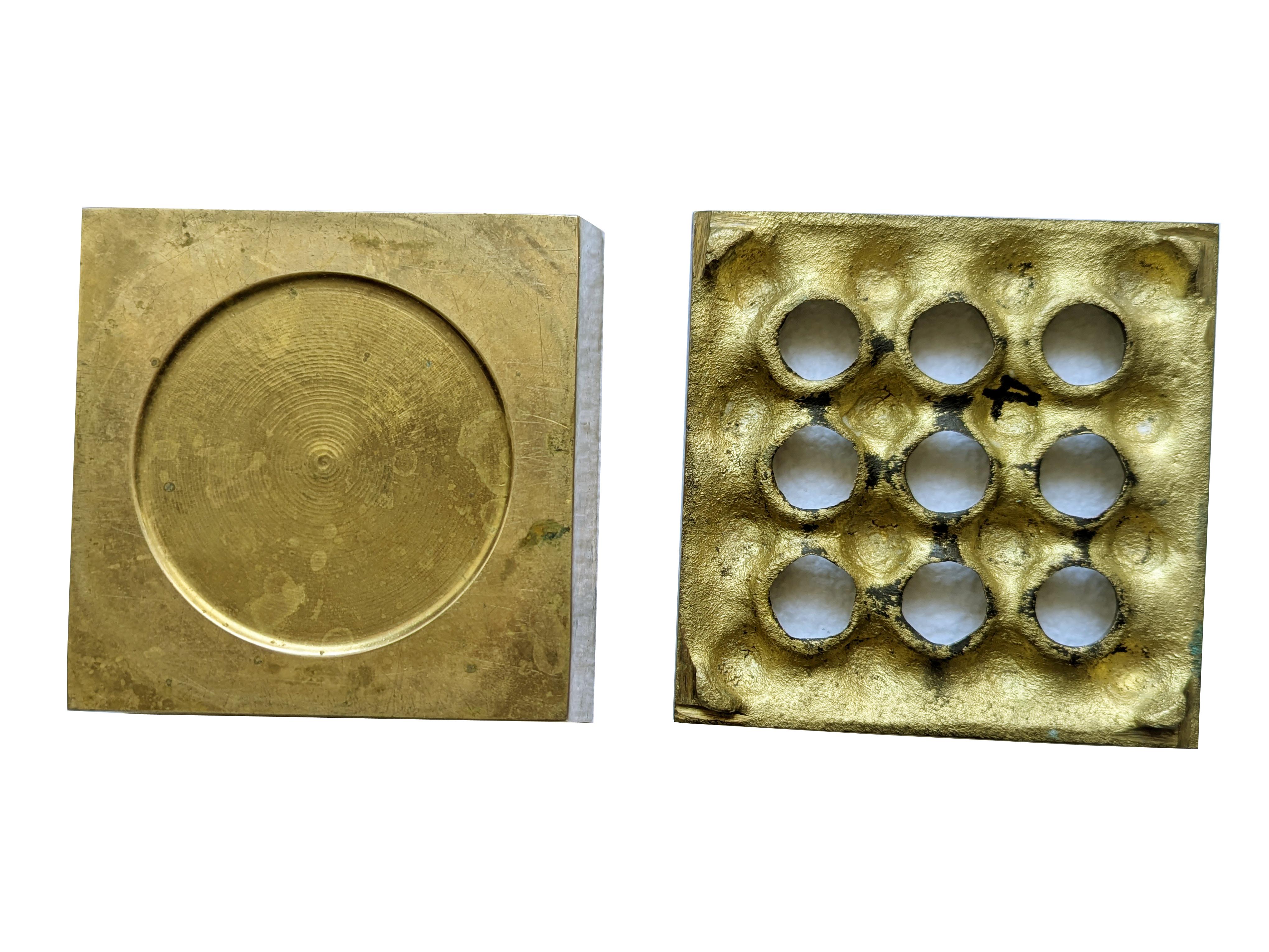 Late 20th Century Brass 1960s ashtray 