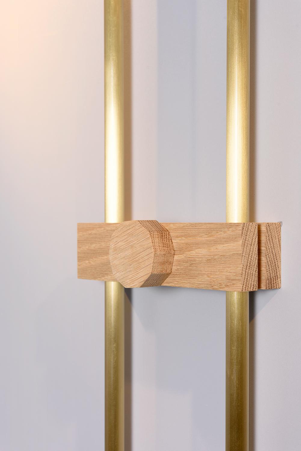 Modern Brass 2 Spot Wall Lamp by ASAF Weinbroom Studio