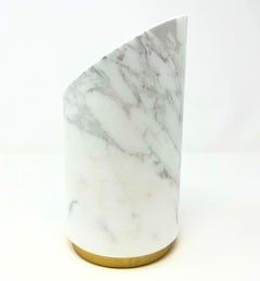 Brass - Porte-bouteilles en marbre Calacatta Oro du 21e siècle