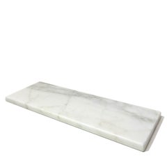 "Brass", 21st Century Calacatta Oro Marble Cutlery Tray