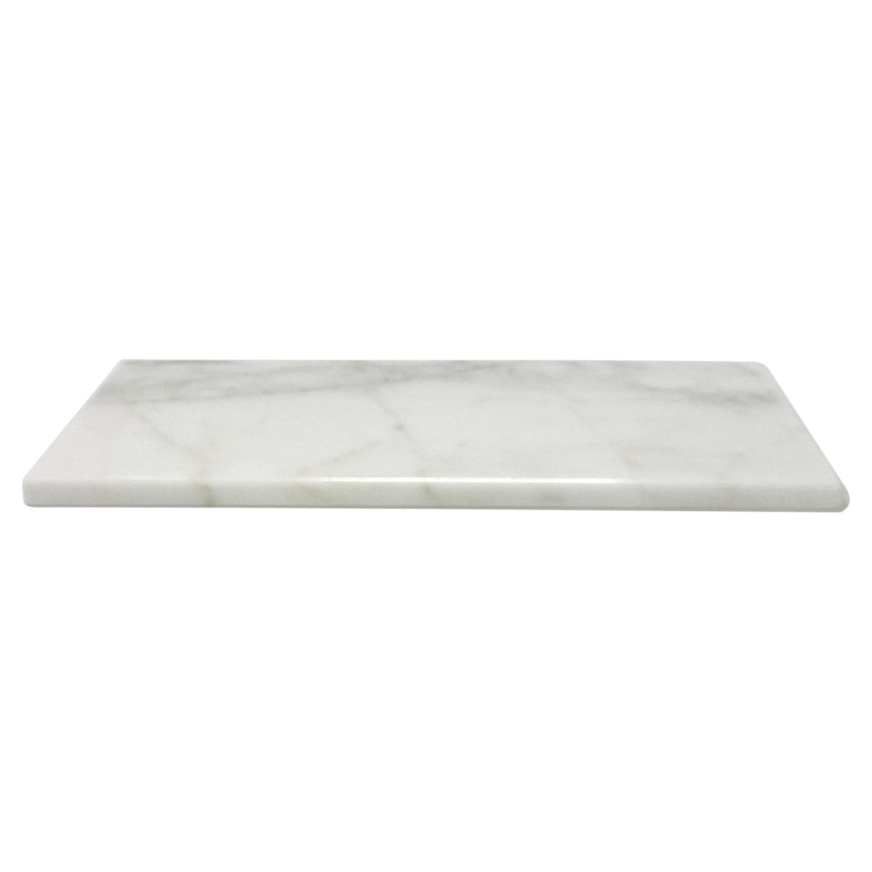 "Brass", 21st Century Calacatta Oro Marble Cutlery Tray For Sale