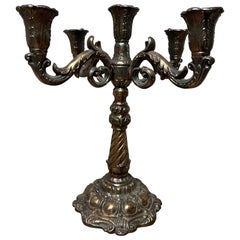 Brass 5-arm candelabra, 1900s