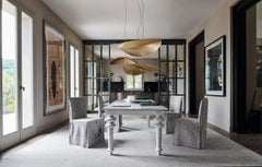 Gervasoni Brass 95 Suspension Lamp design Paola Navone - Hand-Hammered Brass