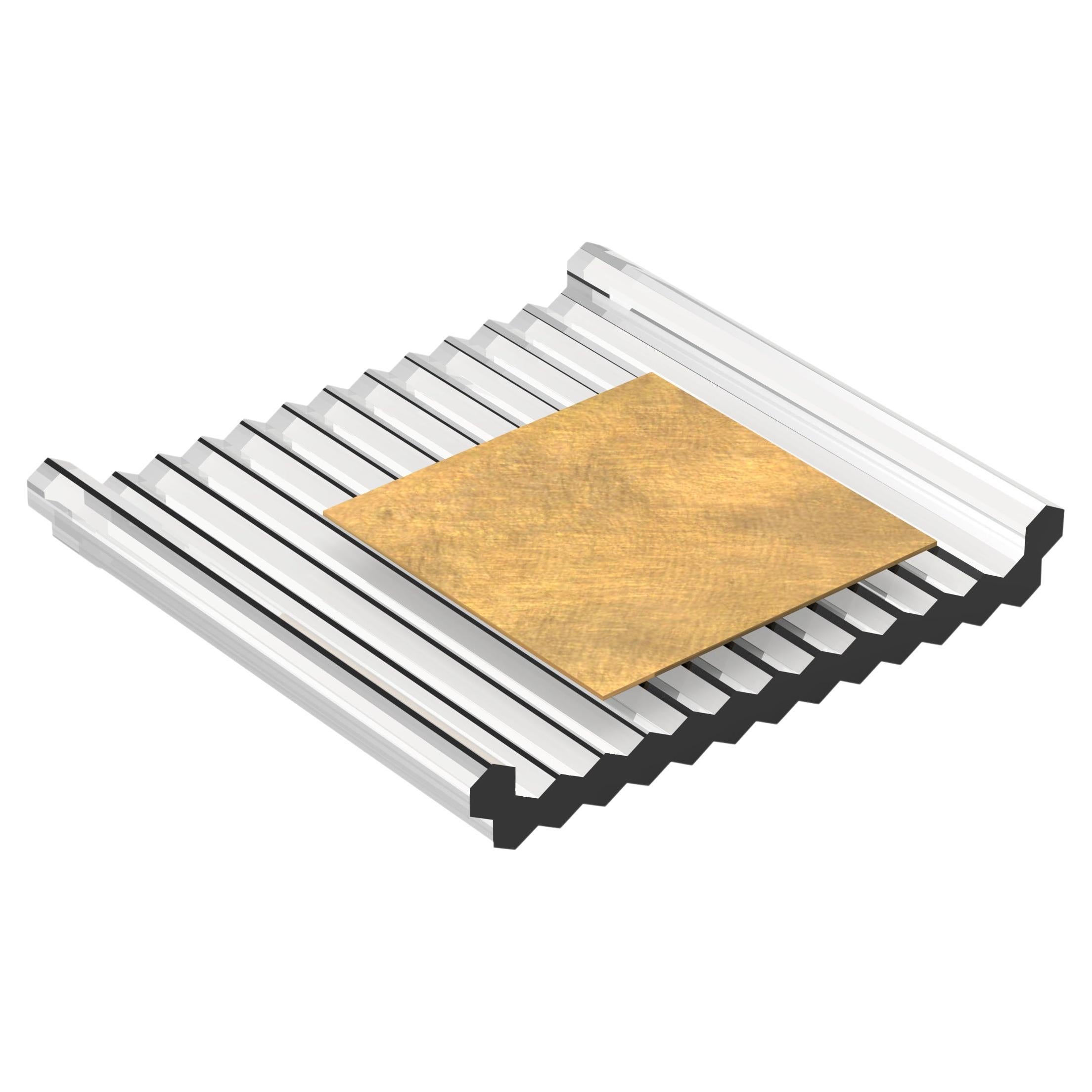 Plateau prisme en laiton - Élégant porte-stylo pour bureau