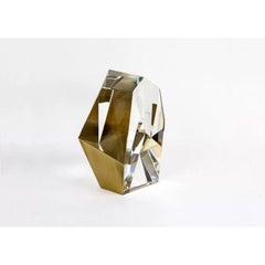 Brass Accented Crystal Tabletop Decoration by Dainte