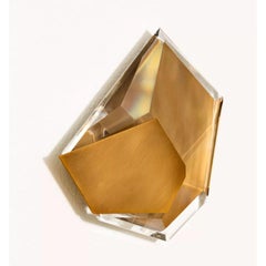 Brass Accented Crystal Wall Decoration by Dainte