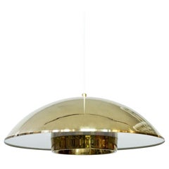 Brass and Acrylic Pendant Lamp by Bergboms