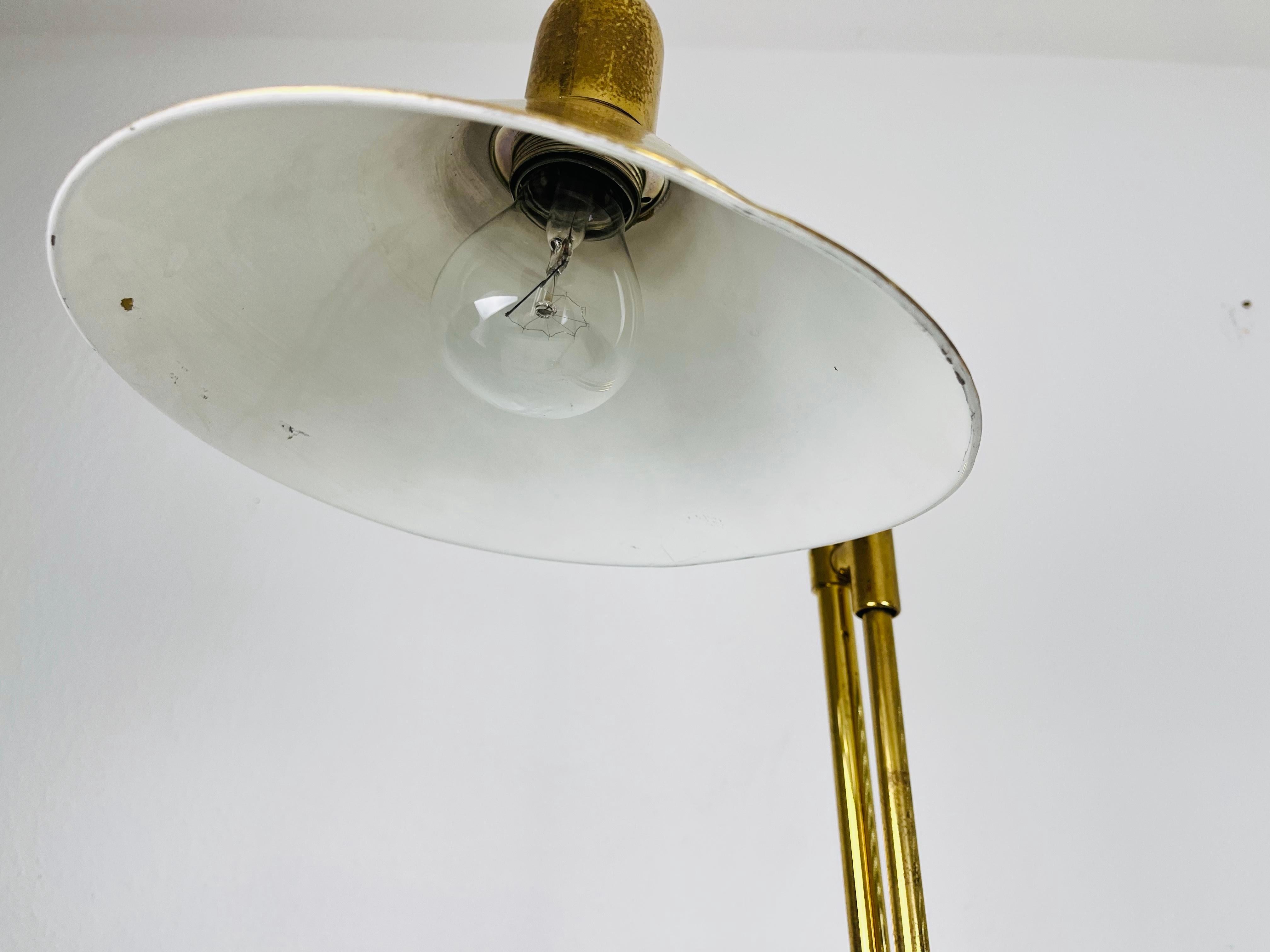 Brass Adjustable Floor Lamp, 1970s, Germany For Sale 1