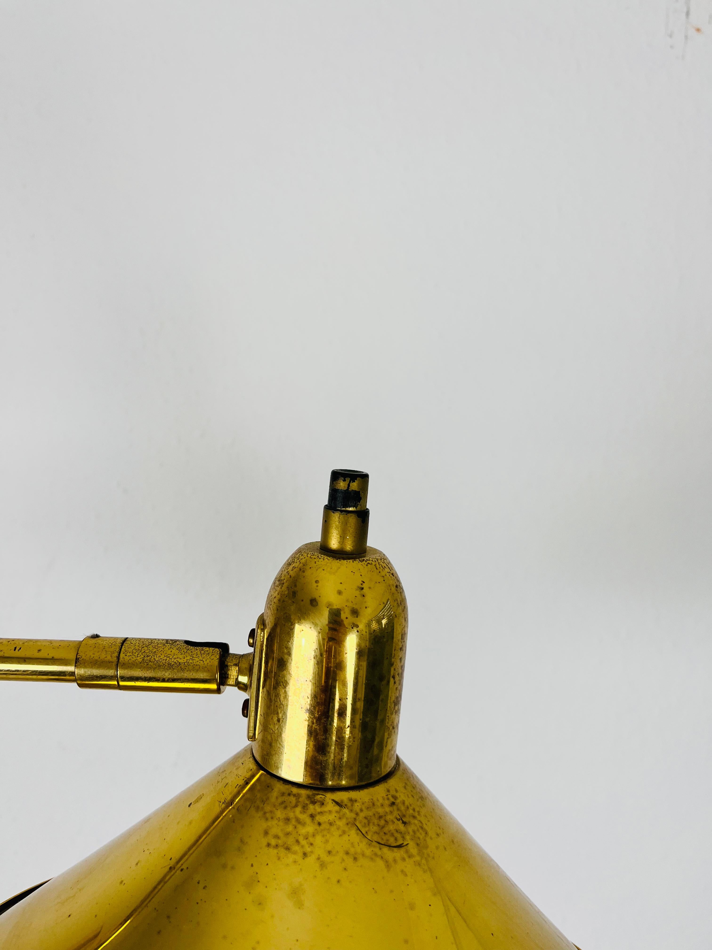 Brass Adjustable Floor Lamp, 1970s, Germany For Sale 4