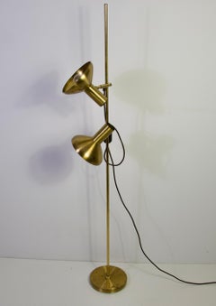 Brass Adjustable Floor Lamp, Germany, 1970s