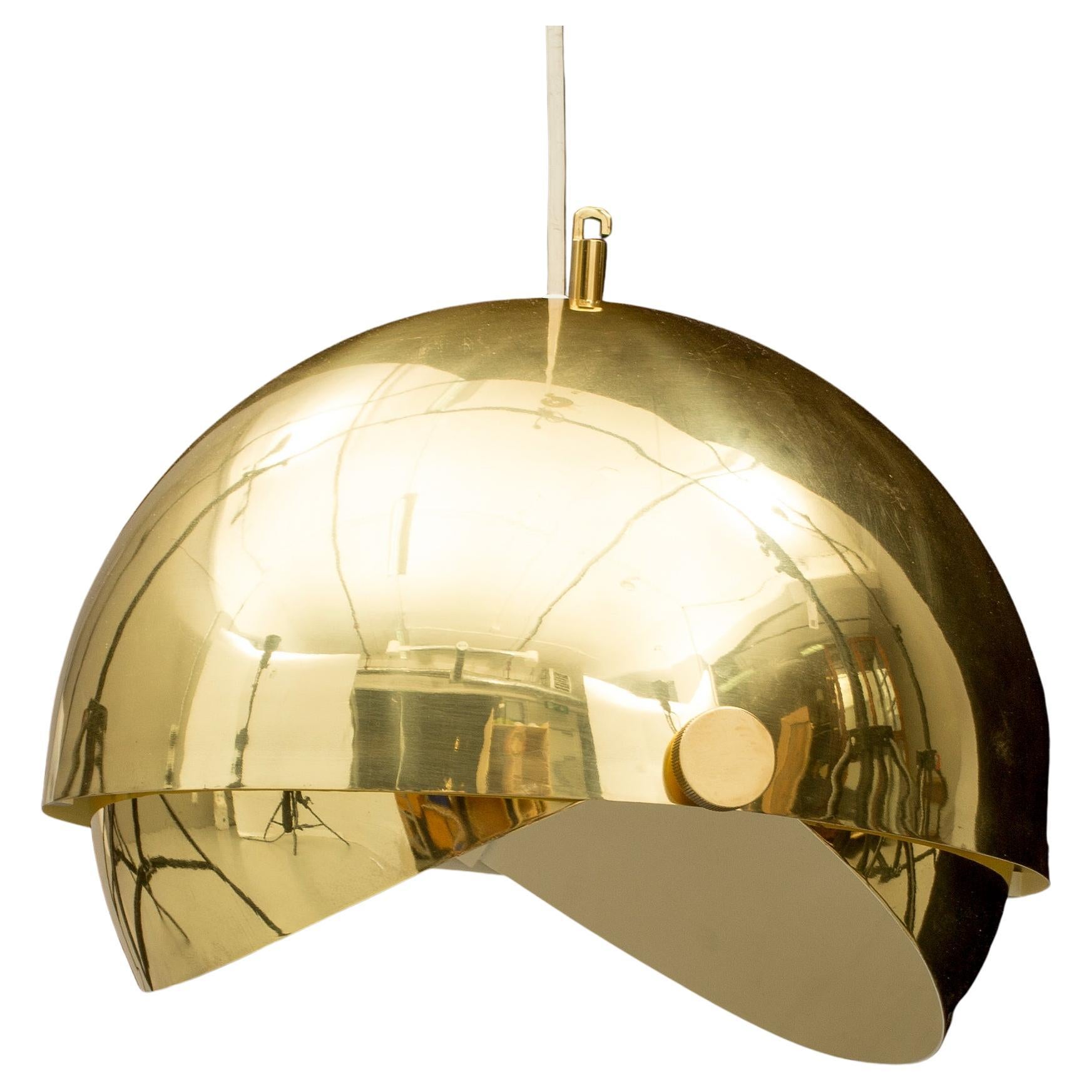 Brass Adjustable Sphere Light by Münchner Werkstätten, Germany, 1970 For Sale