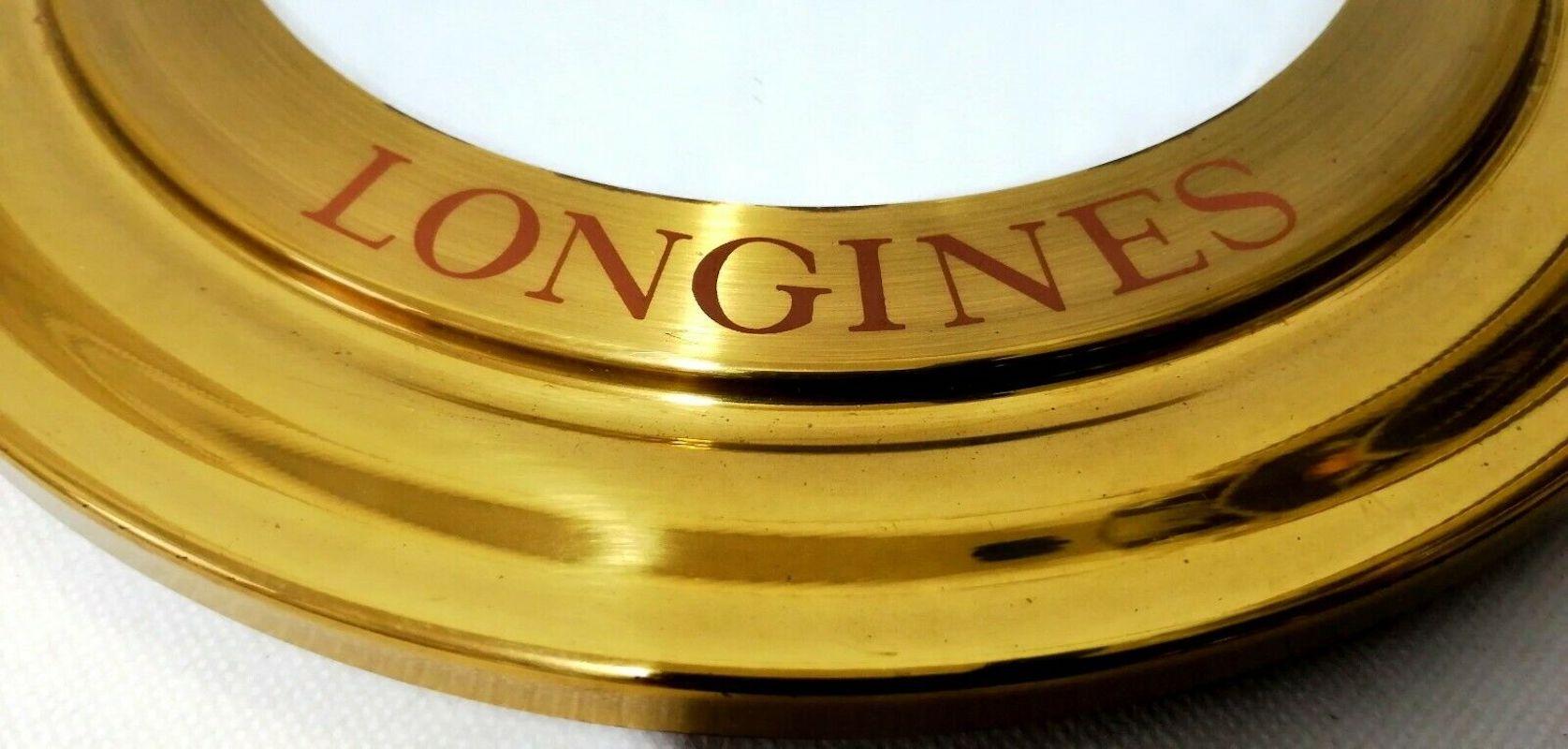 Brass Advertising Mirror Longines, 1970s For Sale 2