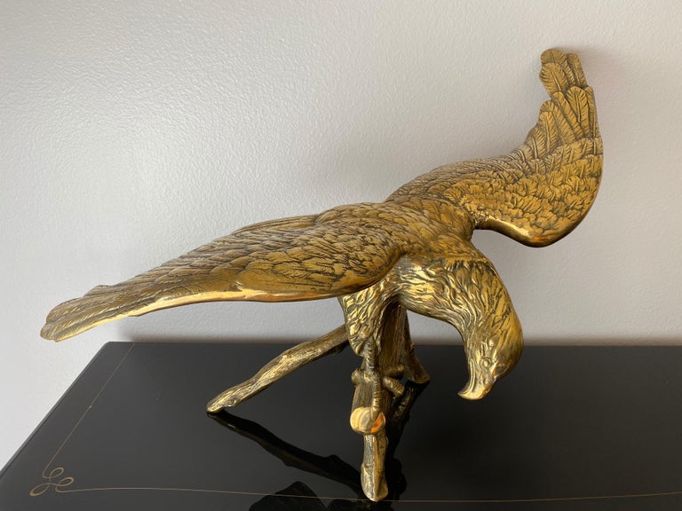 Brass American Bald Eagle Sculpture at 1stDibs | brass bald eagle