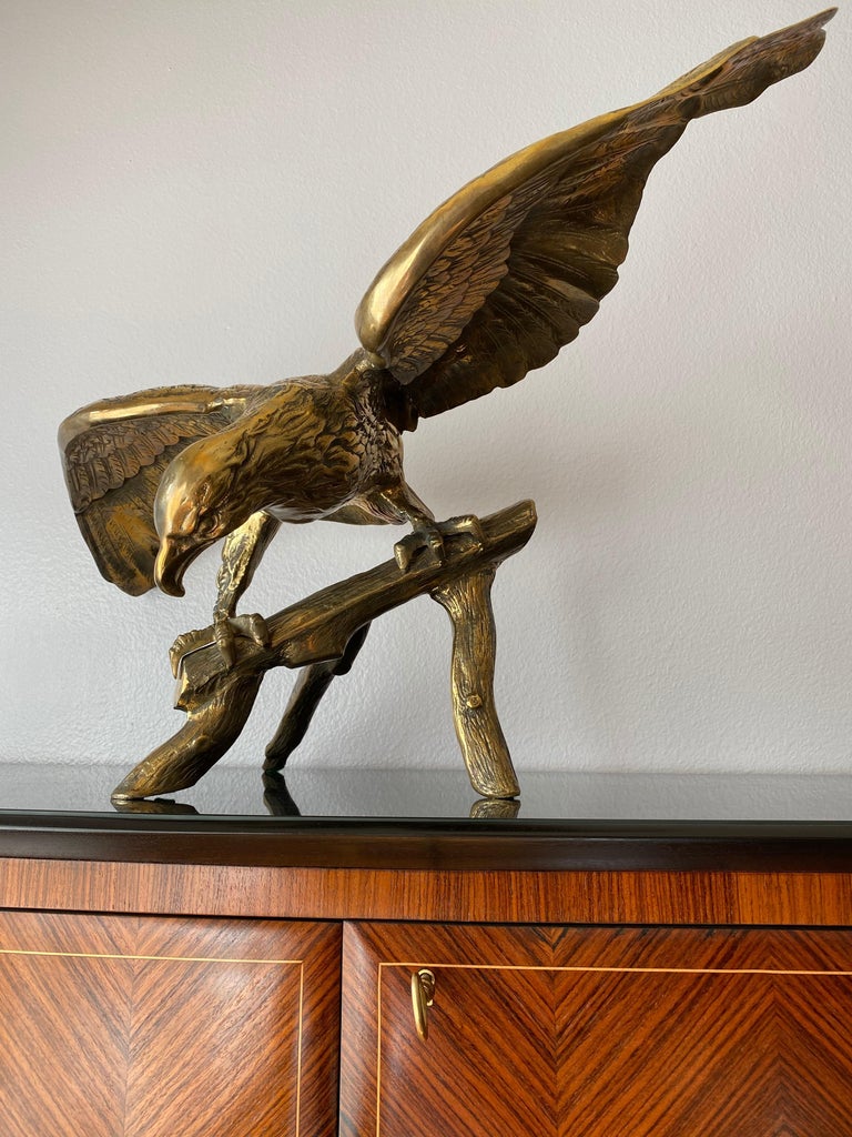 Brass American Bald Eagle Sculpture at 1stDibs brass bald eagle