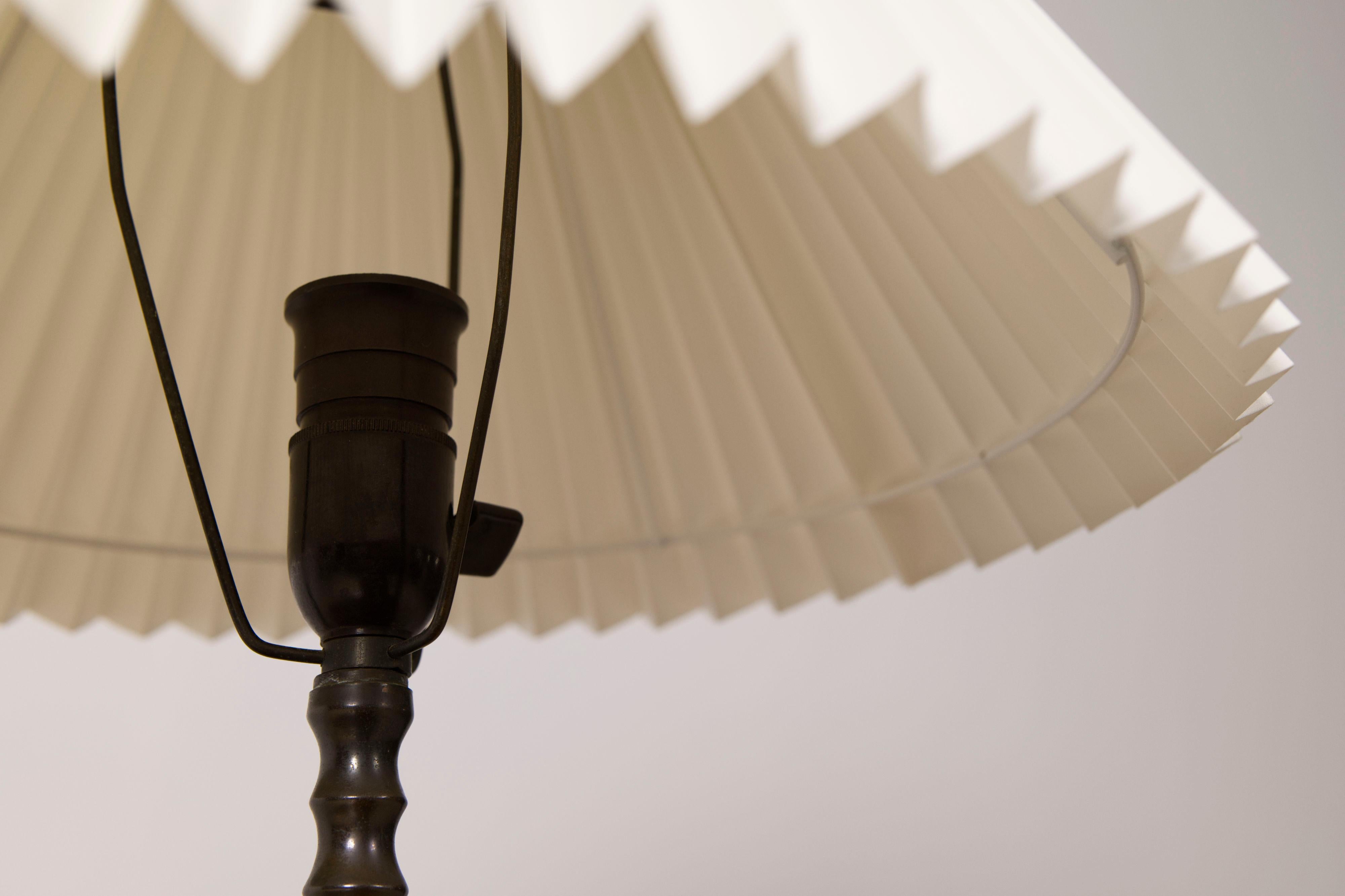 Brass an Copper table lamp, Denmark, 1960s For Sale 3